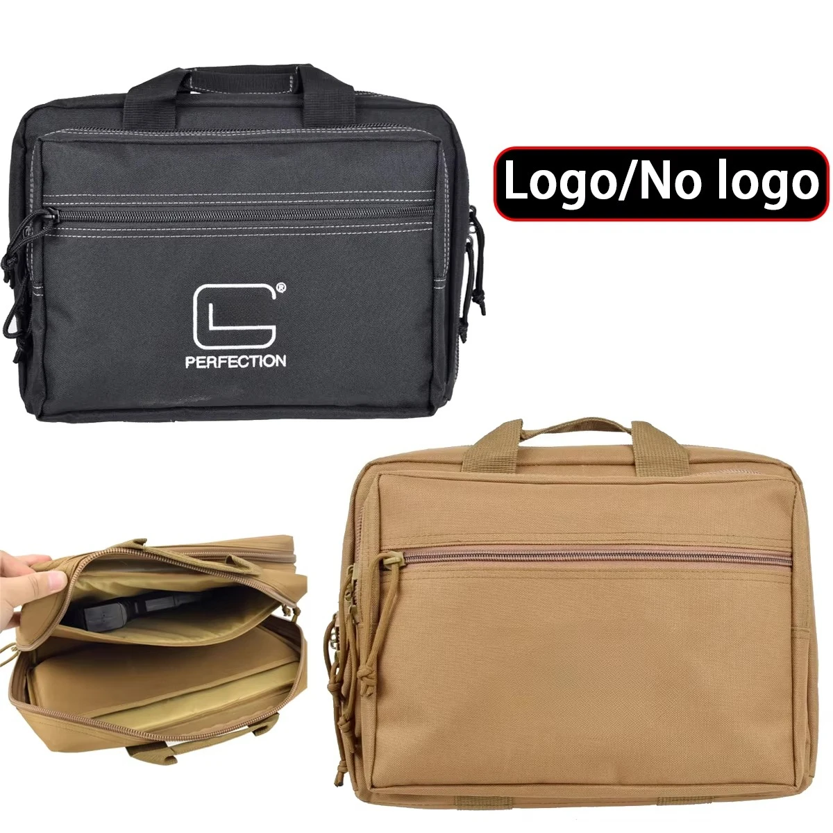 

Tactical Pistol Range Bag Gun Case for Handgun and Magazine Carry Pistol Case Handgun Holster Hunting Glok Taurus Tool Pouch