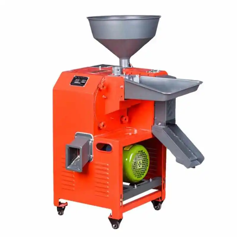 Small Household Rice Milling and Hulling Machine Fully Automatic Rice Thresher and Crushing Machine