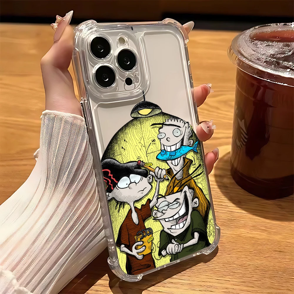 الكرتون E-Ed Edd N Eddy جراب هاتف لسامسونج غالاكسي S25 S24 S23 S22 S21 نوت 20 حافة الترا زائد 4G 5G مكافحة سقوط واضح غطاء من البولي يوريثان #5