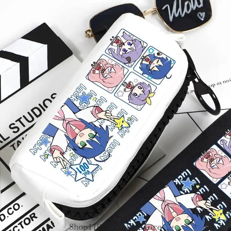 

Anime GAME Lucky Star Capacity Pencil Cartoon Canvas Stationery Holder Bag Children Pen Case Students School Supplies