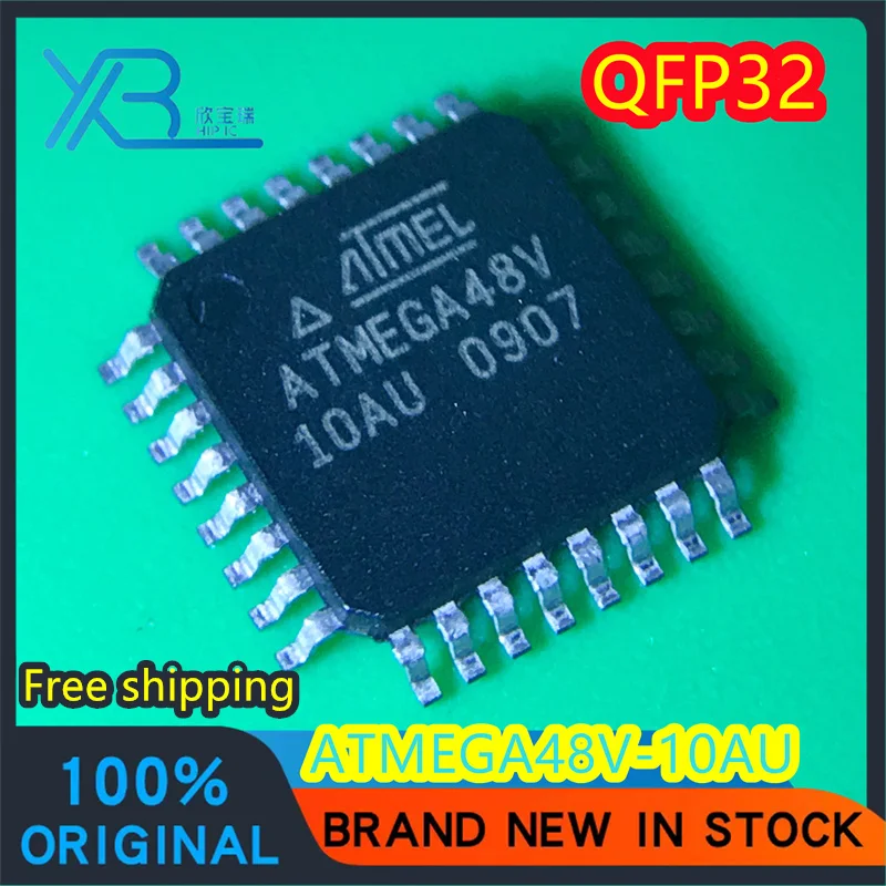

(5/50 pieces) ATMEGA48V-10AU original authentic TQFP-32 microcontroller chip ATMEGA48V spot Free shipping