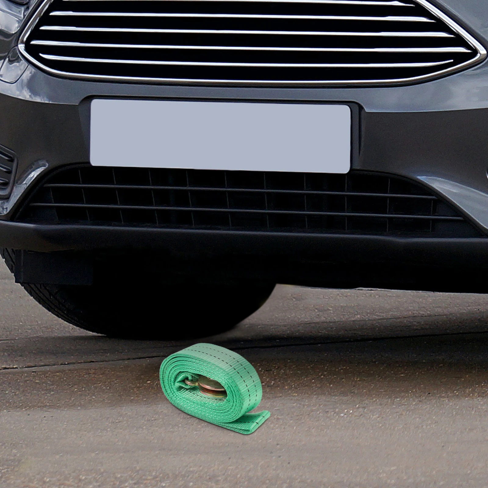 

Heavy Duty Tow Rope Hawk Hook 5 Ton Load Capacity for Truck Car Vehicles Durable Polyester Towing Cable Sturdy Hooks Easy