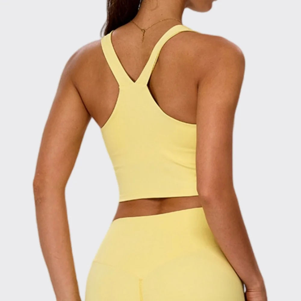 女性用、クロスバックデザインのヨガブラ、ワークアウトトップス、ジム用、フィットネス用、スポーツブラ、速乾性、高強度、アスレチックスポーツブラ、女性用ジムヨガベスト。