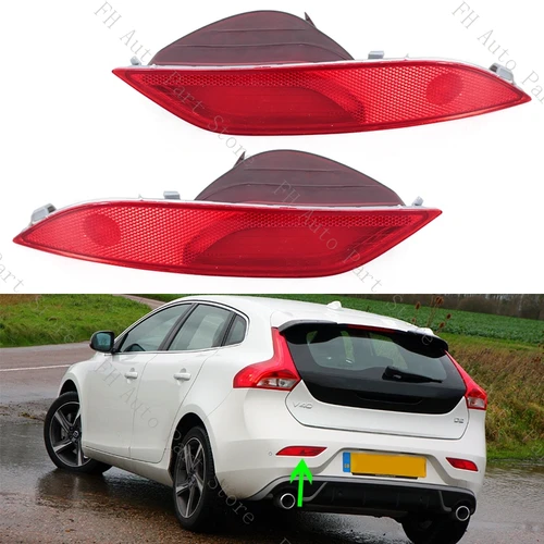 Para Volvo V40 2013 2014 2015 2016 2017 2018 parachoques trasero luz de freno de estacionamiento señal de calentamiento lámpara reflectora antiniebla sin bombilla