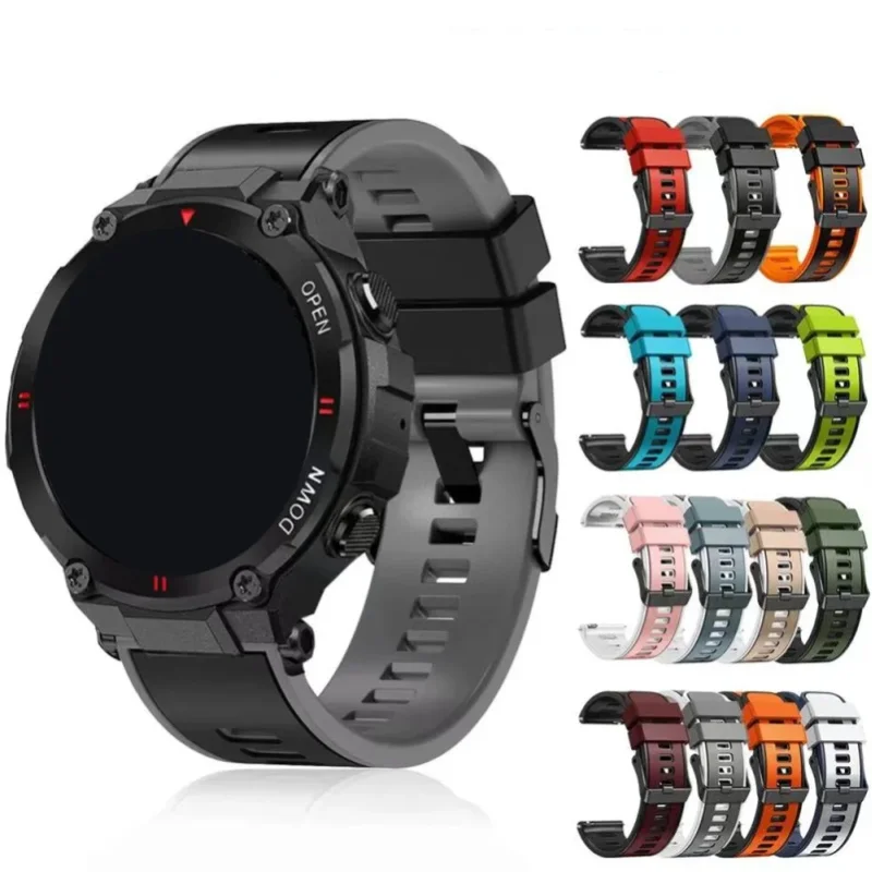 22 mm Silikonarmband für Honor Watch 4 Pro/GS 3/GS 3i/GS Pro/Magic Watch 2 46 mm Smartwatch Ersatzarmband Armband Uhrenarmband