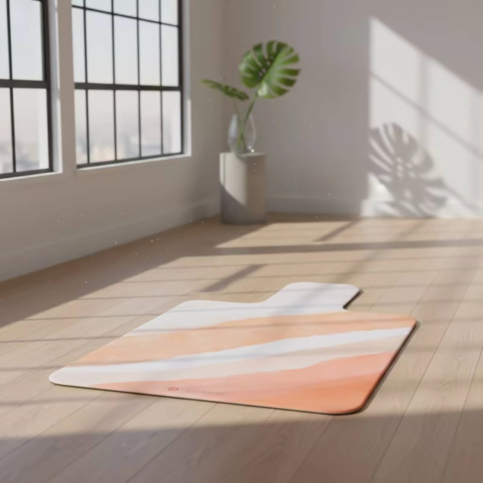 Tapis d'exercice en daim, tapis de Pilates antidérapant et rembourré pour studio et entraînements à domicile