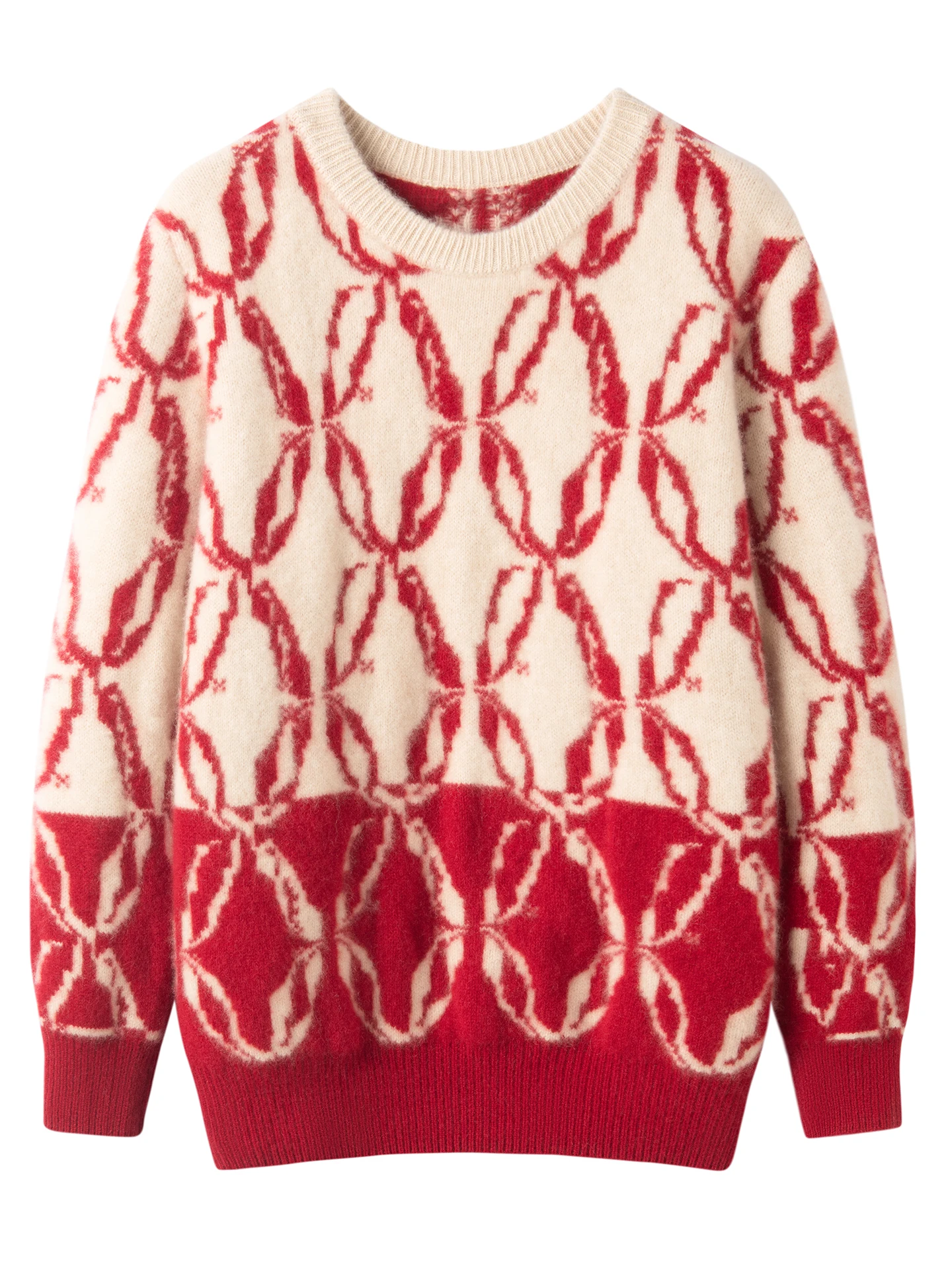 Light Luxury 100% Cashmere Women's Sweater Autumn Winter Knitwear Loose Pullover Long Sleeve Clothing Top Lady Oversized Jumper