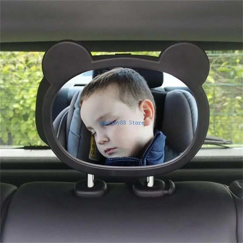 

Y4UD Secure Baby Monitors Mirror Shatterproof & Adjustable Baby Car Mirror Infant Safety Car Mirror Clear Viewing for Safety