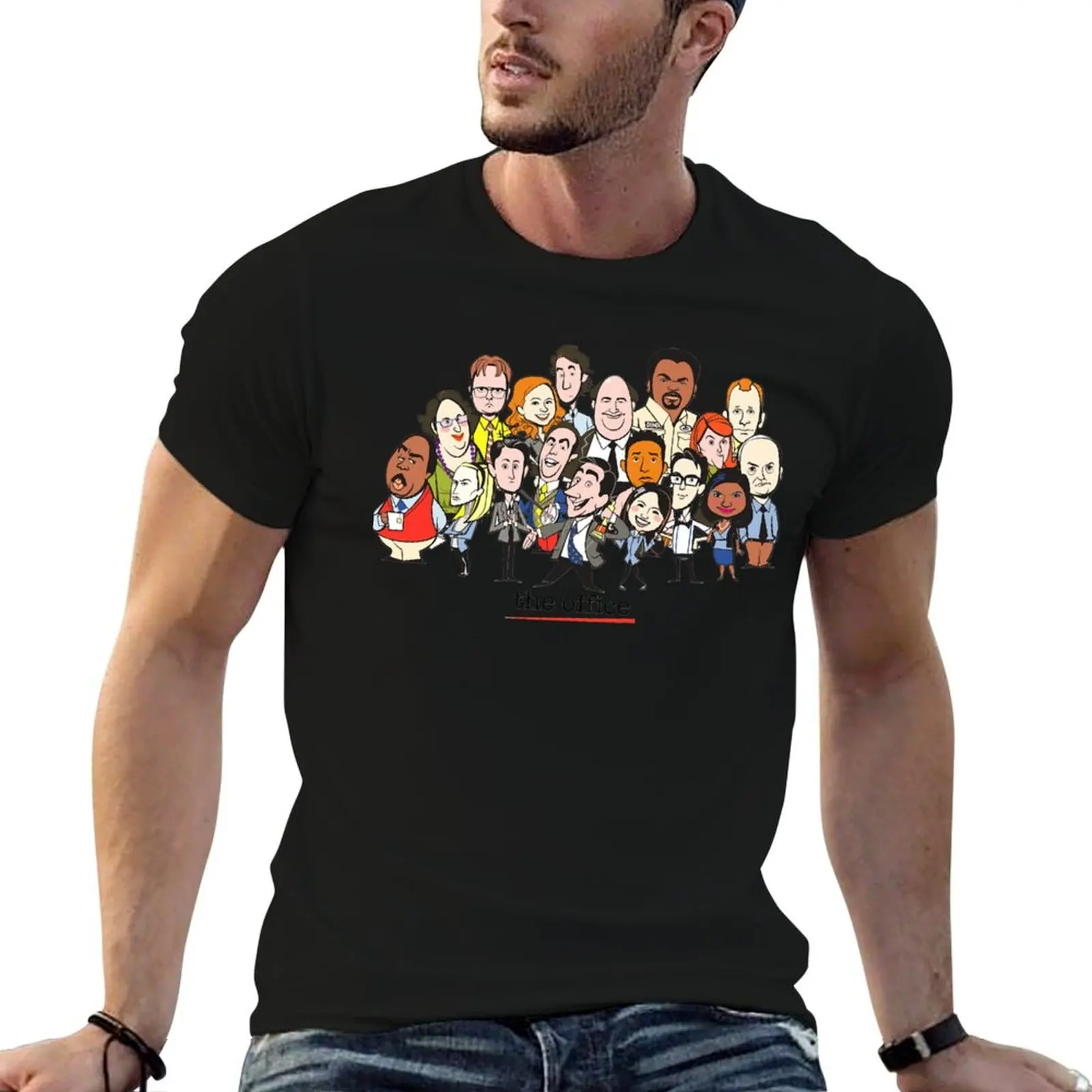 The Office Cast Tv Essential T-Shirt t shirts for man cotton t shirts for man pack cotton anime t shirts oversize T-shirt