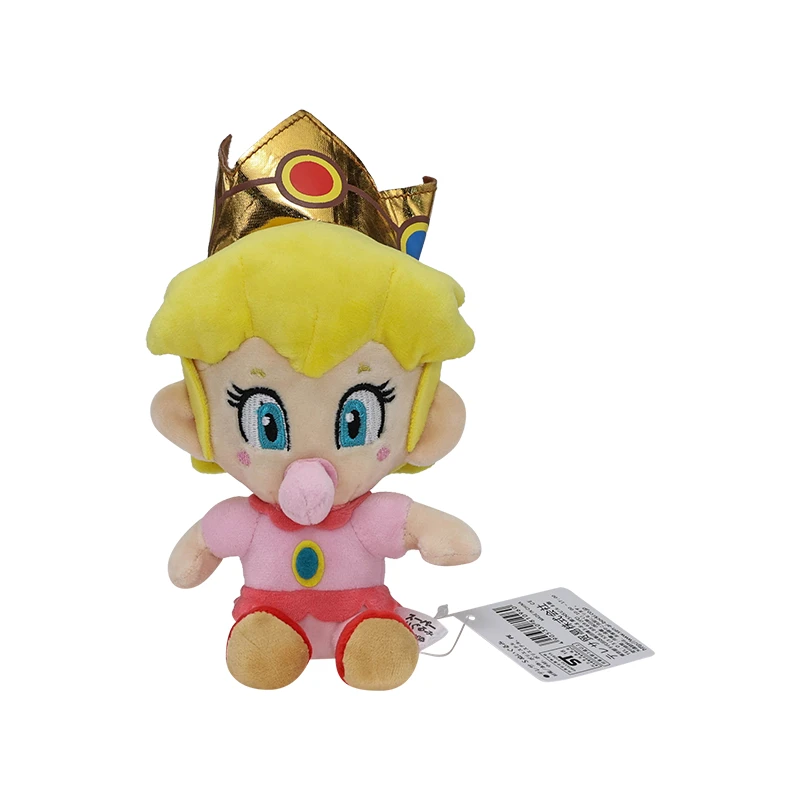 Super Mario Bros. Wonder Baby Peach Princess 6 inch Stuffed Animal , Switch Game 3D worlds Odyssey Plush Toy Teddy Doll