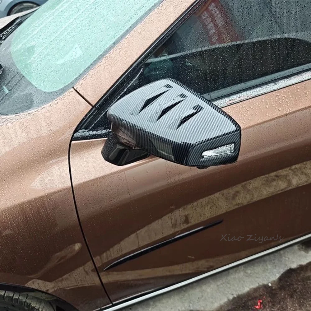 لمازدا 6e EZ-6 J90A 2024 ~ 2026 2025 ألياف الكربون سيارة مرآة الرؤية الخلفية الغطاء الواقي المضادة للخدش تعديل الملحقات #4