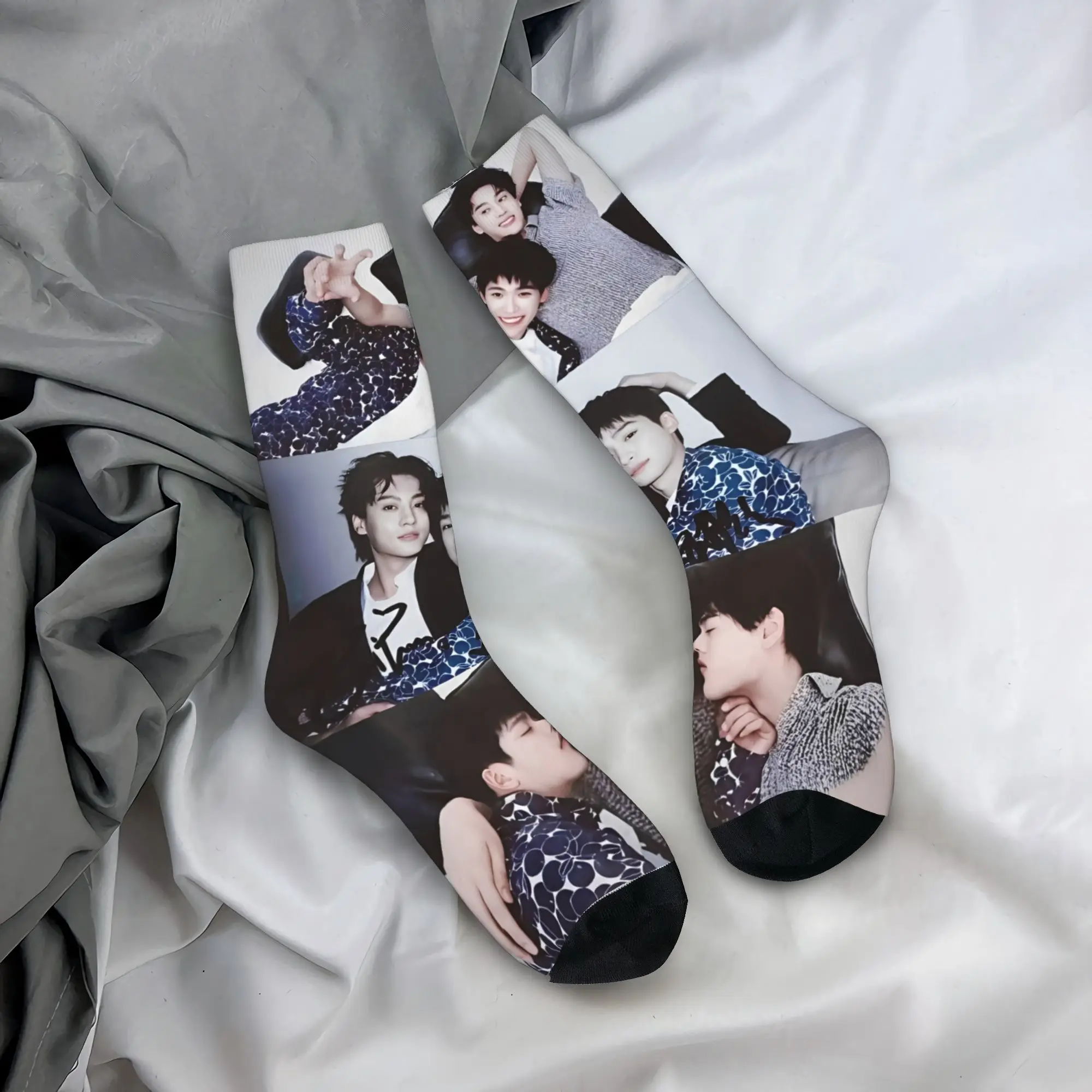 

Носки с рисунком «Местная любовь», дизайнерские чулки, нескользящие мужские носки унисекс, мягкие зимние повседневные носки для скейтборда