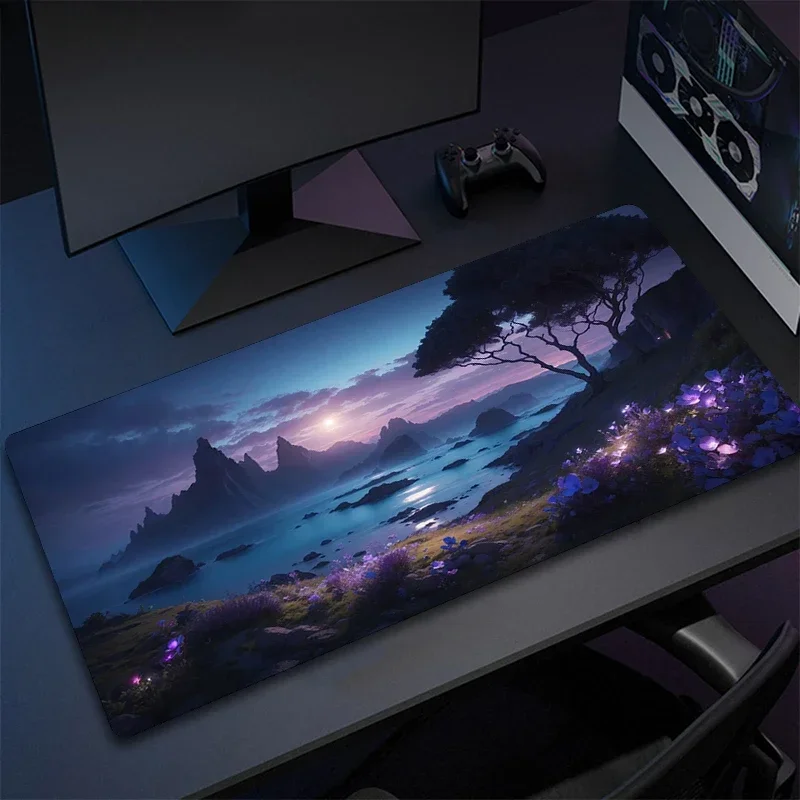 

Mountain Forest Landscape Large Size Anti-slip Rubber Mouse pad XXL Computer Gaming accessories Keyboard Desktop Decorations Mat