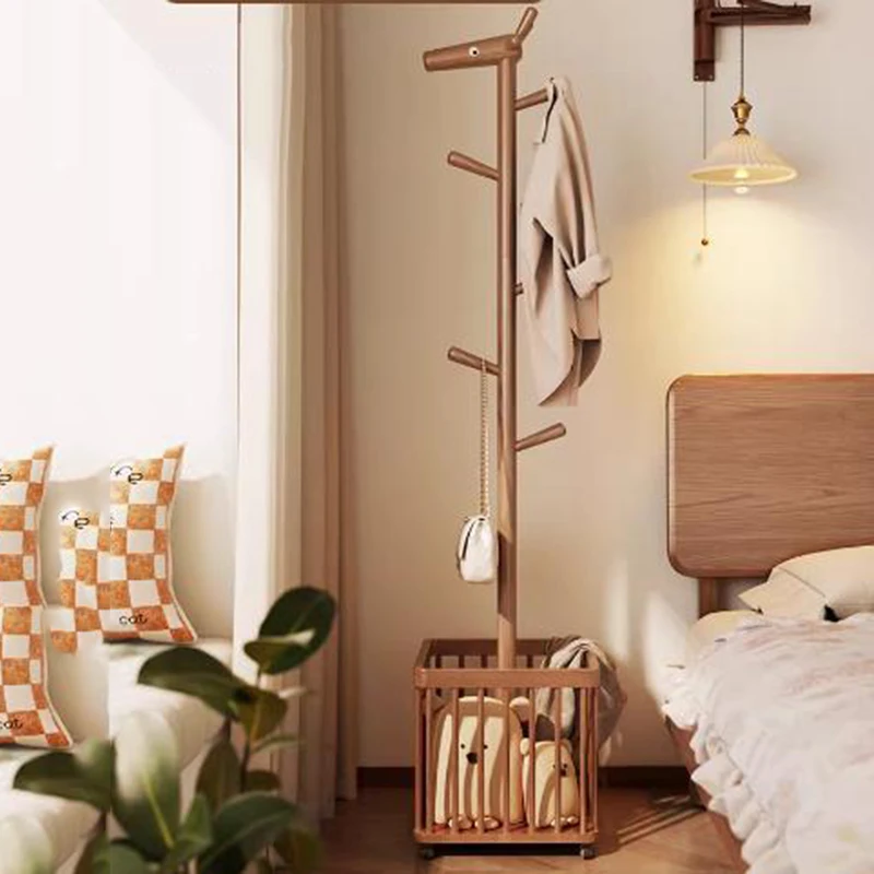 

Wooden Storage Coat Racks Standing Organizer aesthetic Hallway Coat Racks Dress Modern Porte Manteau Entrance Hall Furniture