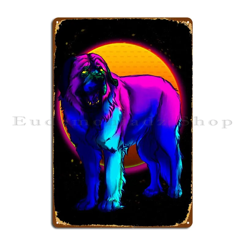 Retro St Bernard Metal Plaque Poster Create Party Plates Bar Cave Printed Poster Tin Sign Poster