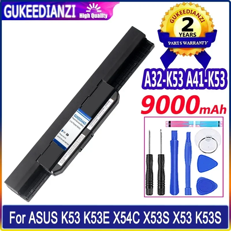 Battery A32-K53 A41-K53 For ASUS K53 K53E X54C X53S X53 K53S X53E X53SV X53U X53B A42-K53 K43S Batteria + Free Tools