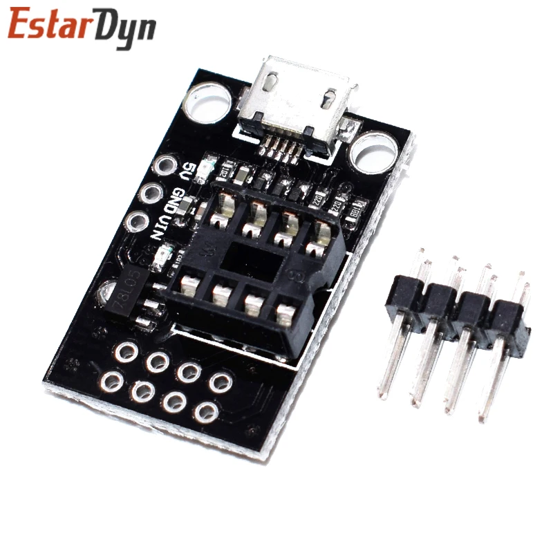 ATtiny13A / ATtiny25 / ATtiny45 / ATtiny85 Pluggable ATTINY Development Programming Bare Board