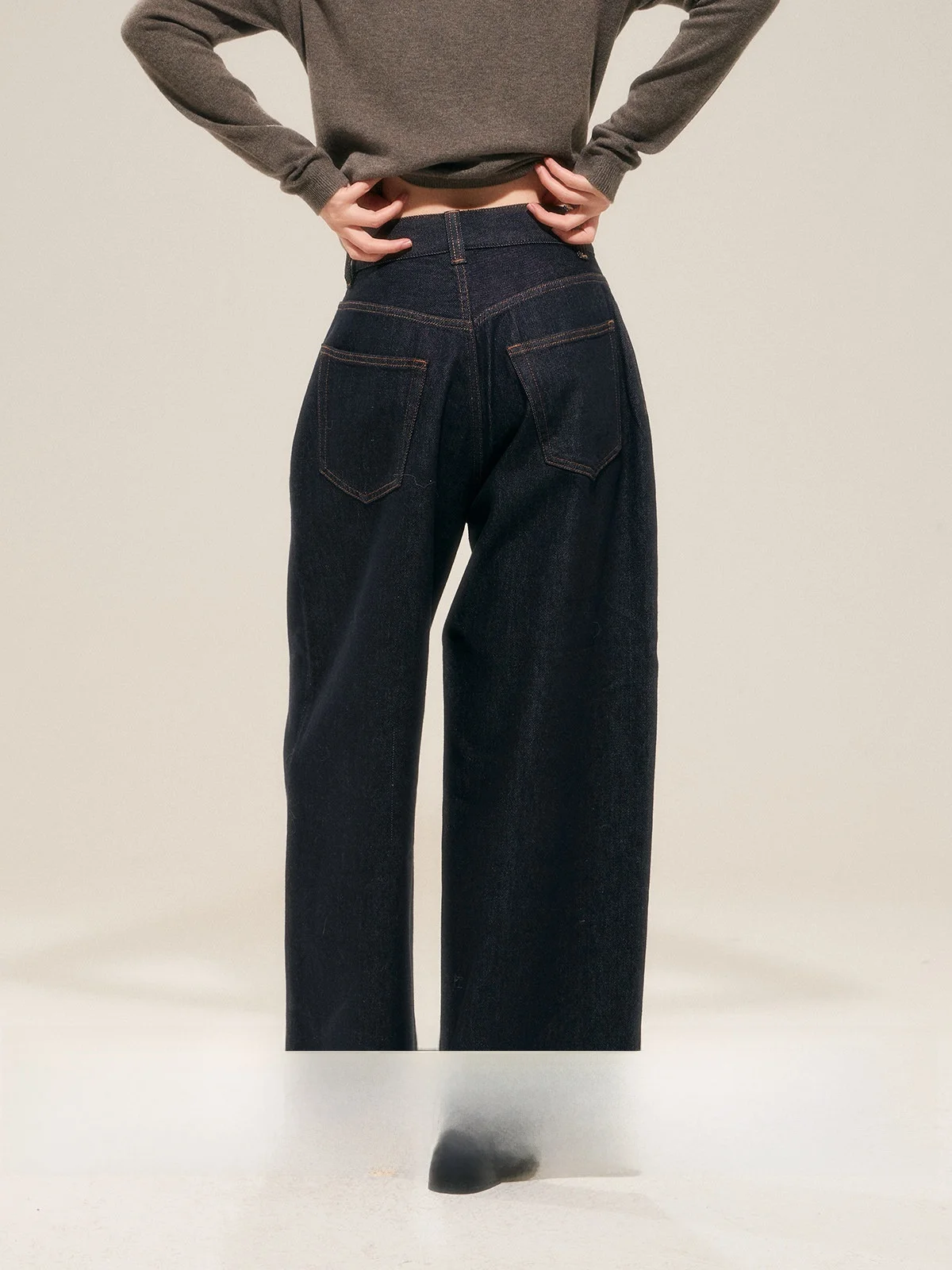 

Джинсы с высокой талией и широкими штанинами для похудения, повседневные, удобные, свободного кроя, расклешенные, из денима, женские, модные, весна-лето