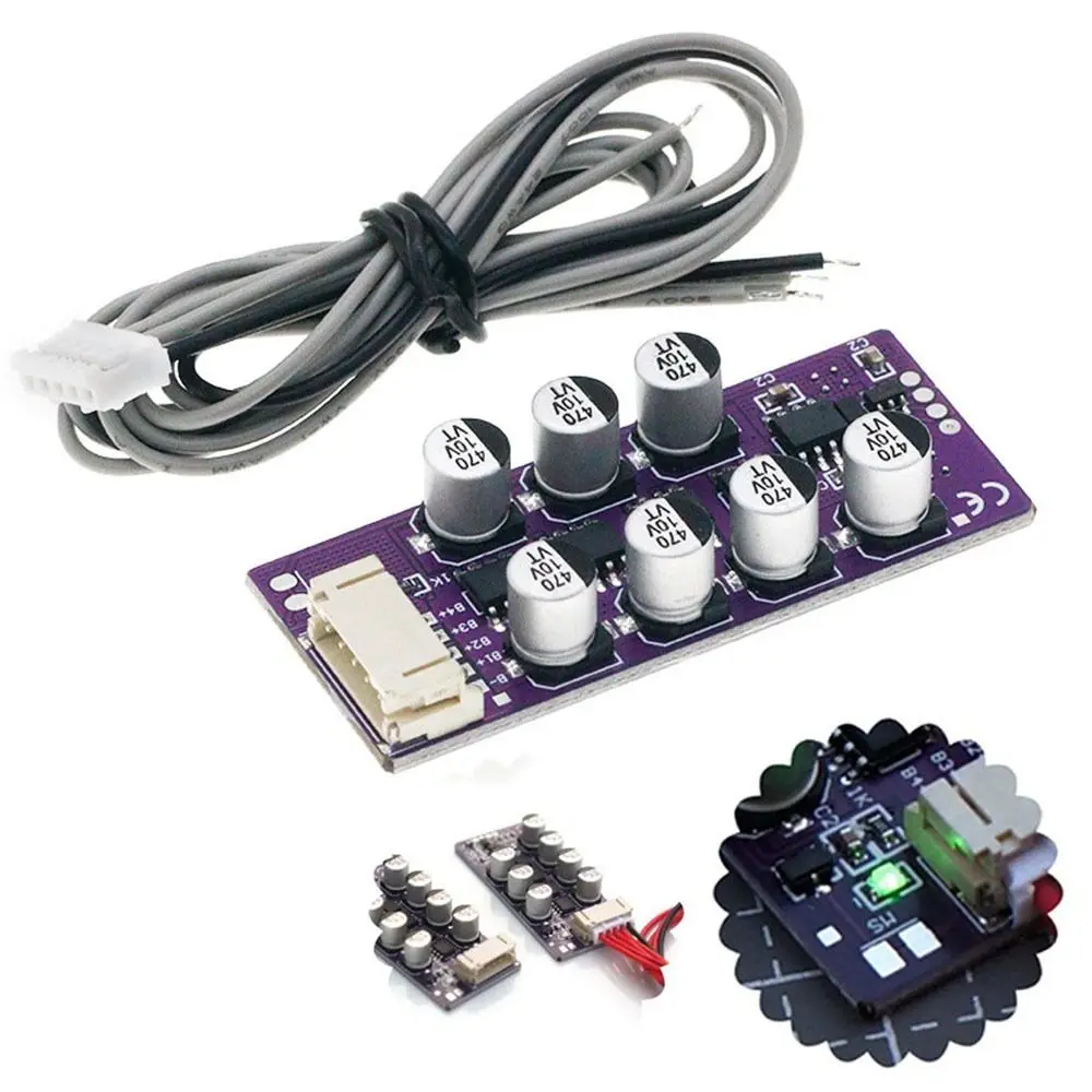 24AWG BMS Board 3S 4S 5S 6S Large Current Active Equalization Board Universal Low Heating Lithium Battery Balancer