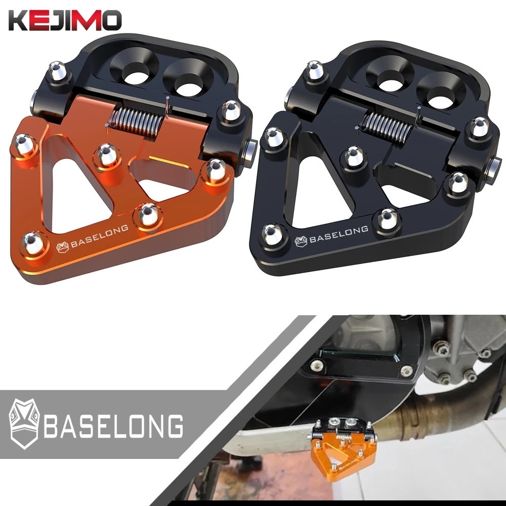 

2025 2024 2023 1290 ADV 1290 ADVENTURE Motorcycle Accessories Folding Rear Brake Pedal Step Tip Plate for KTM 2018 2019 2020 21