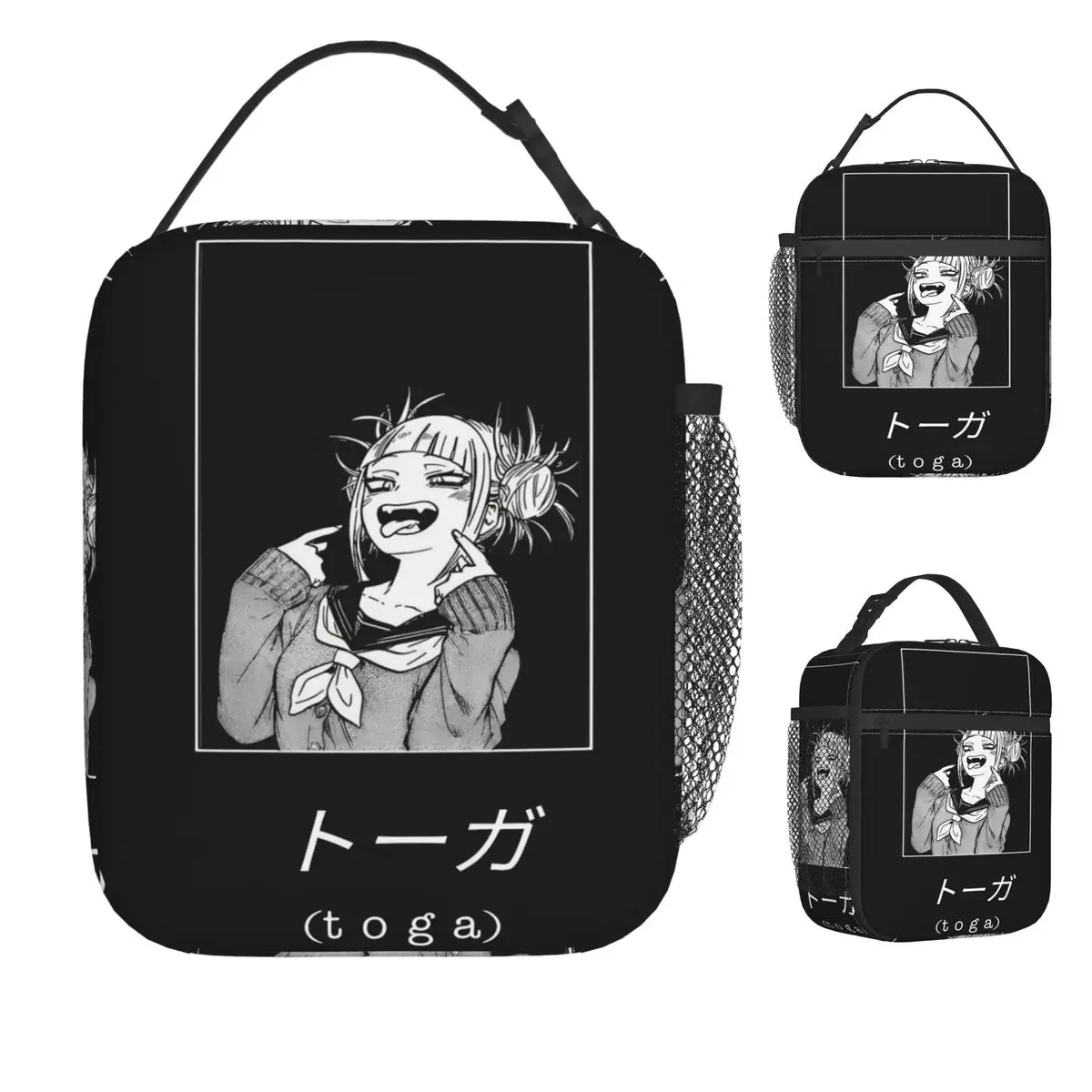 Anime My Hero Academia Print Lunch Bag Cute Lunch Box For Unisex Beach Portable Zipper Cooler Bag Designer Thermal Tote Handbags