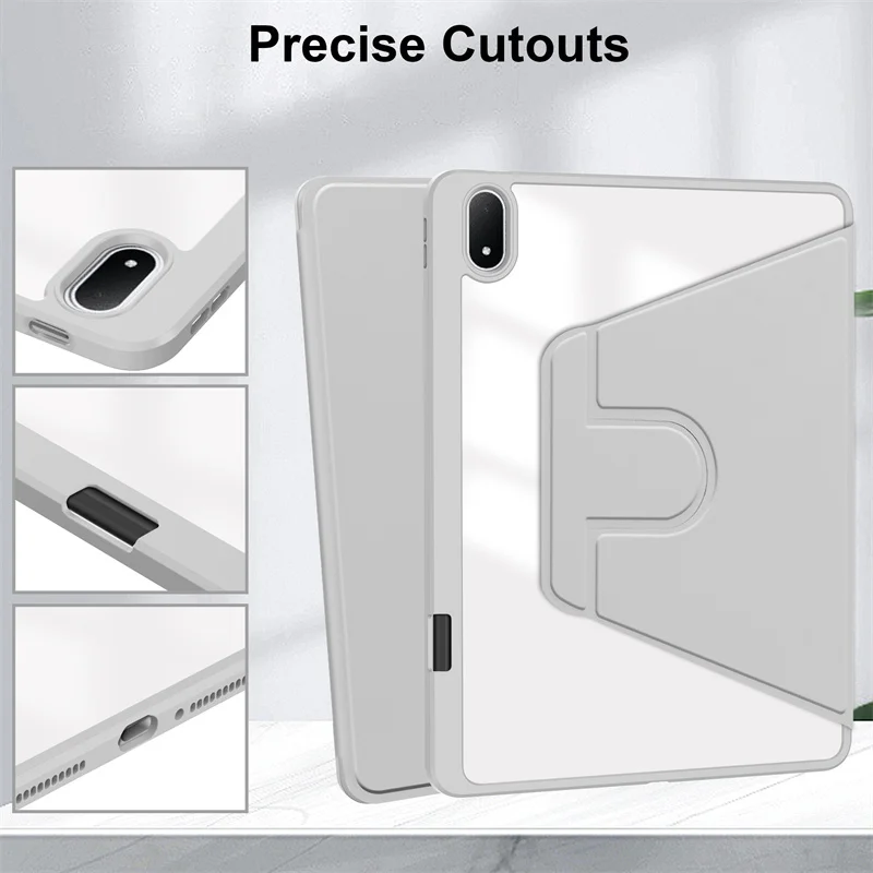 Coque For Oneplus Pad 3 Case with Pencil Holder 360 Rotating Acrylic Clear Hard Tablet Funda For OnePlus Pad 3 13.2 inch Case - view 6