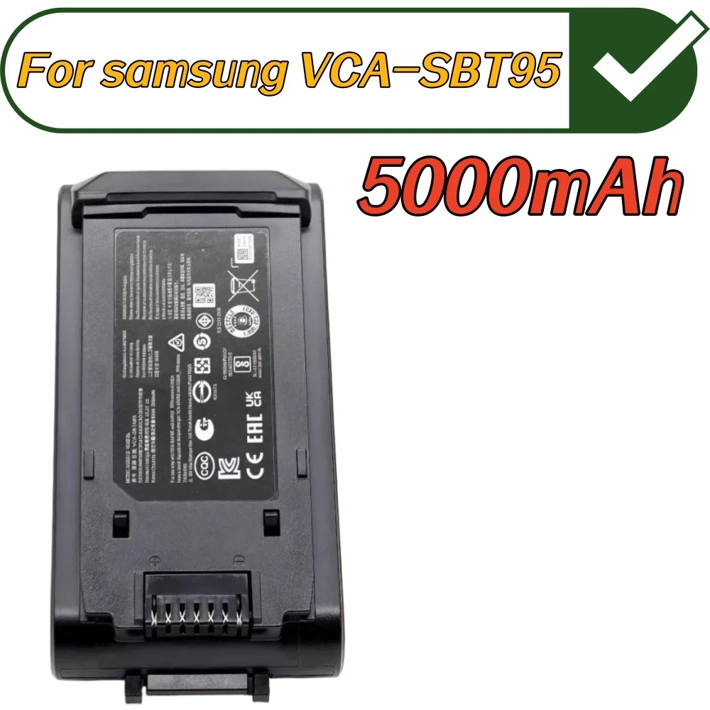 

High Performance Black 25.2V 3500mAh Battery for Samsung VCA-SBTA95/AA DJ96-00242A Cordless Vacuum