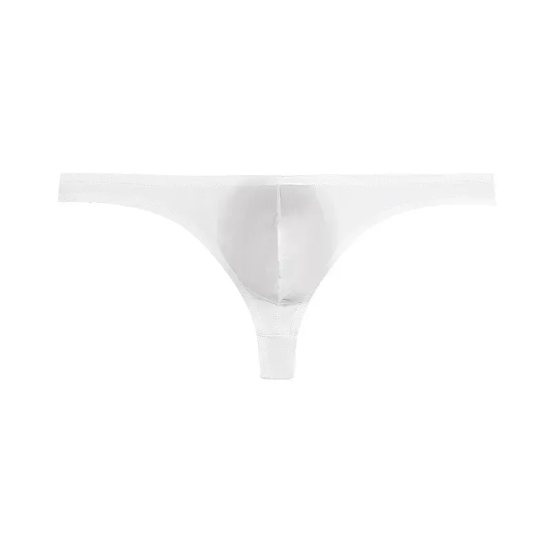 Men\'s pure cotton T-back breathable underwear low waist U-convex hip-lifting thong