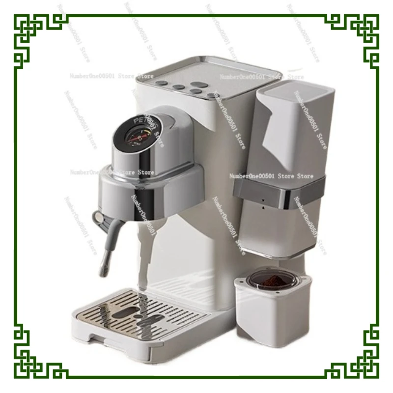

3-in-1 Automatic Coffee Machine with Grinder Compact Espresso Maker for Home Fresh Ground Brewing 15Bar Pressure System