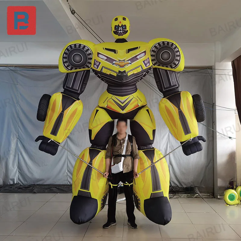 

Надувная кукла-робот, оснащенная вентилятором, для декорации торговых центров и мероприятий на общественных площадях.