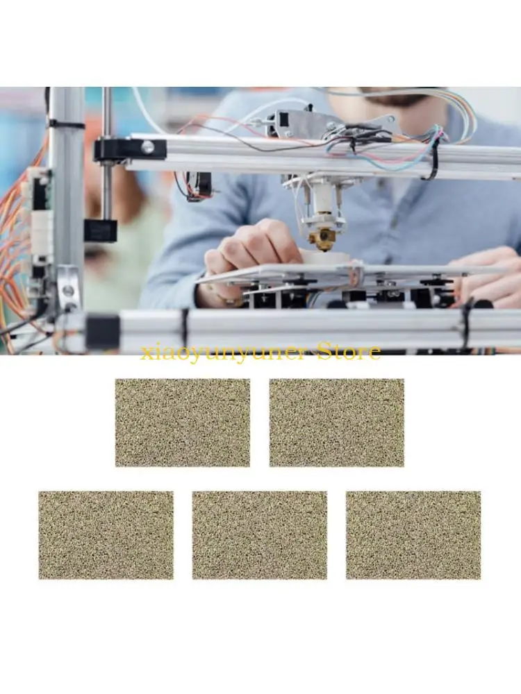 

P9JB 5Pcs PEI Sheet 3D Printer Nozzle Cleaning Easy Maintenance for Plus 4