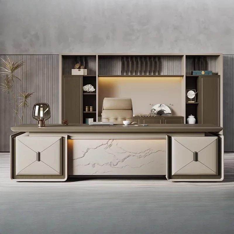 

High Quality Designer Office Desk Work Cheap Luxury Executive Office Desk Minimalist Secretary Unusual Wooden Bureau Furniture