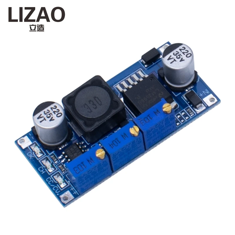LIZAO LM2596S CC CV Power Module, Adjustable Constant Current Voltage Regulator for Lithium Charging & LED Driver