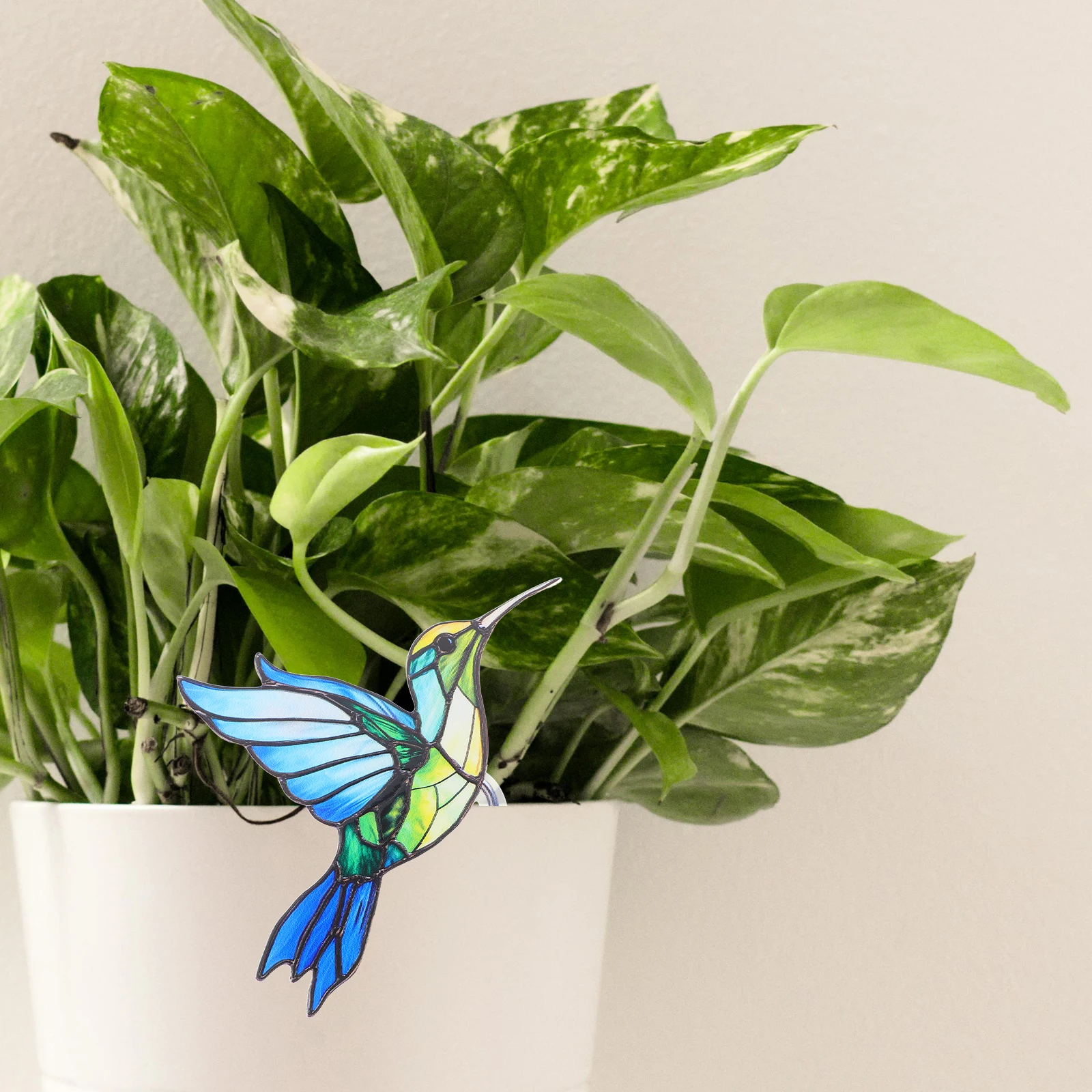 الاكريليك الطائر الطنان الطيور اناء للزهور العناق الحيوان الطيور تمثال بونساي وعاء زخرفة ل زارع شماعات الزينة الجنية حديقة