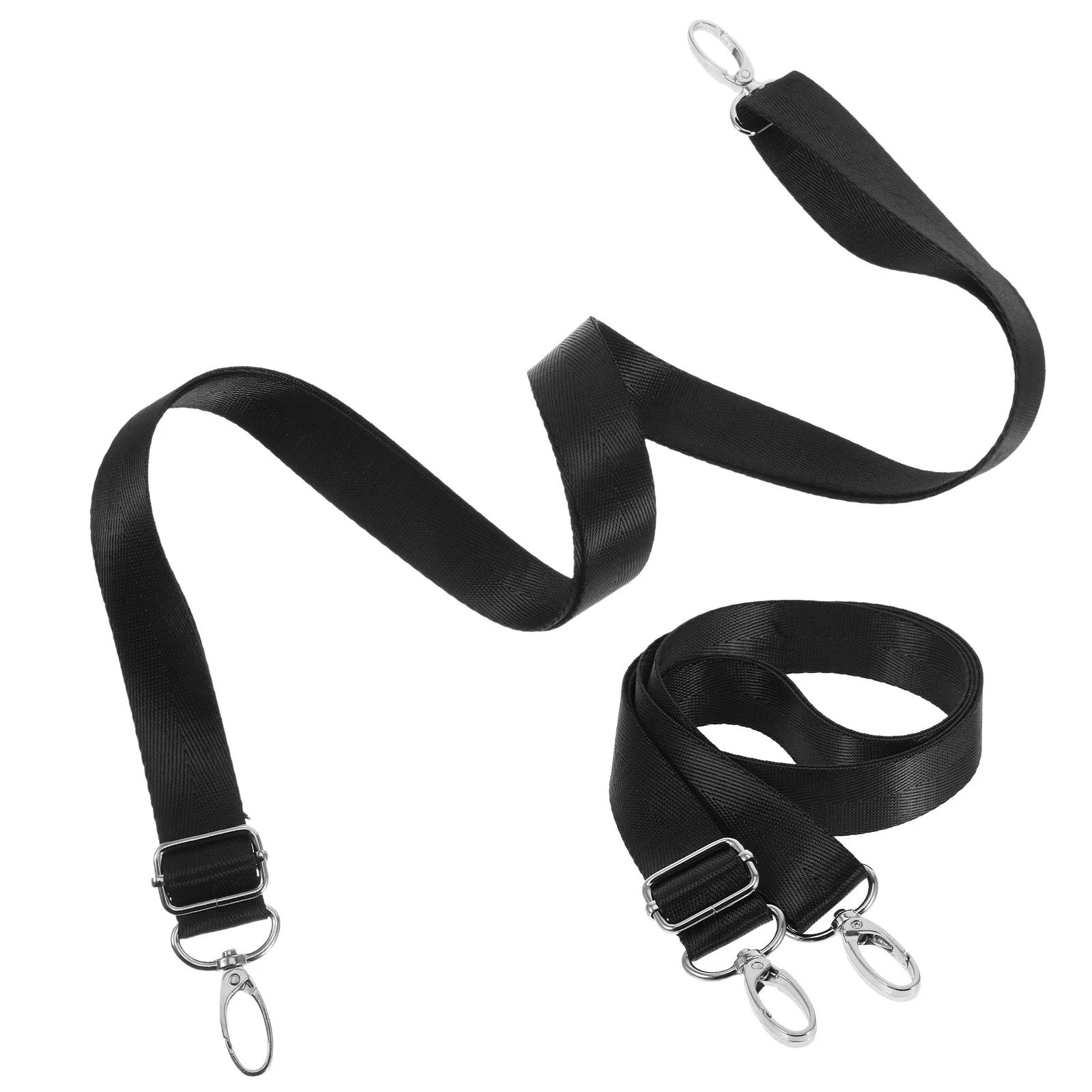 

2pcs Elastic Leg Straps For Blankets Adjustable Black Replacement Belly Bands Heavy Duty Double Snap Hooks Durable Stretchy