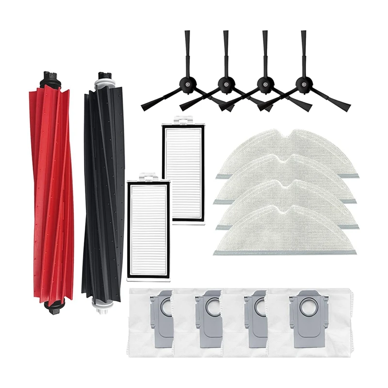 

A13R-16Pcs Replacement Parts Accessories Kit For Roborock Q8 Max+/Q8 Max Plus/Q5 Pro+/Q5 Pro Robot Vacuum Cleaner