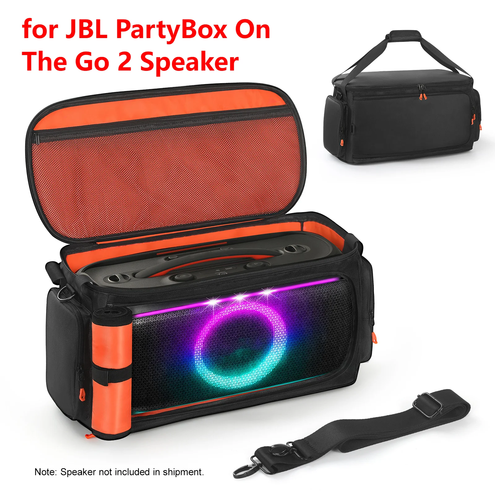 

Сумка для хранения и переноски портативной колонки JBL PartyBox On The Go 2 с плечевым ремнем, аксессуары для колонок