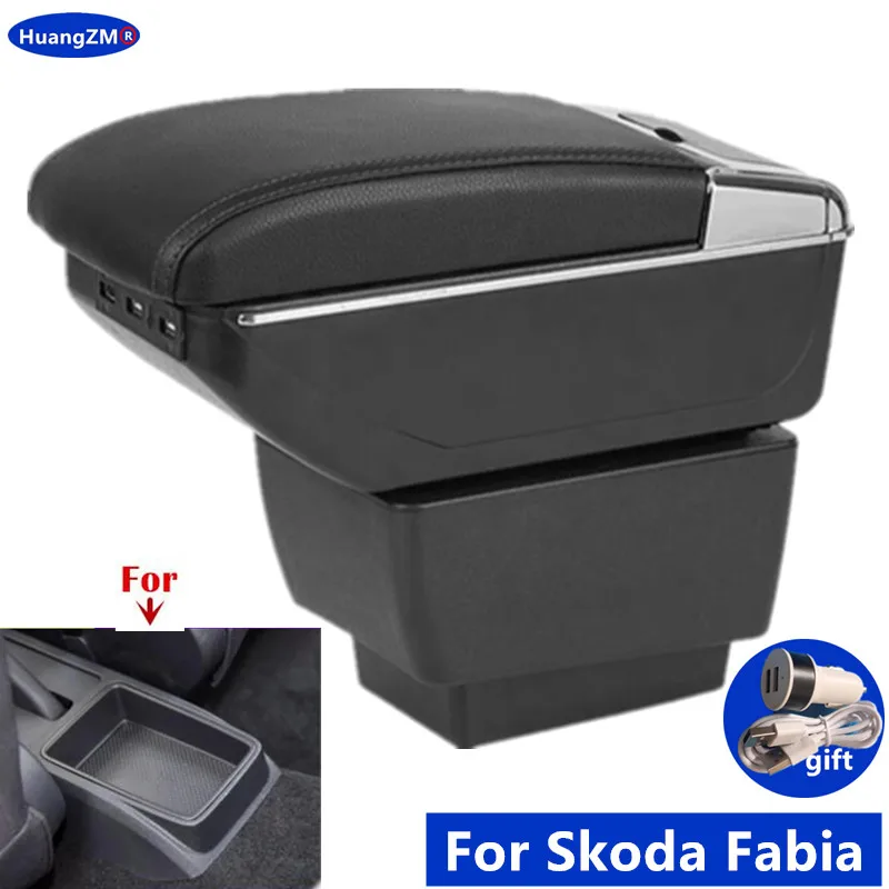 Für Skoda Fabia Armlehne Für Skoda Fabia 3 III Auto Armlehne box Lagerung box 2015-2022 Gewidmet Nachrüstung innen Auto Zubehör