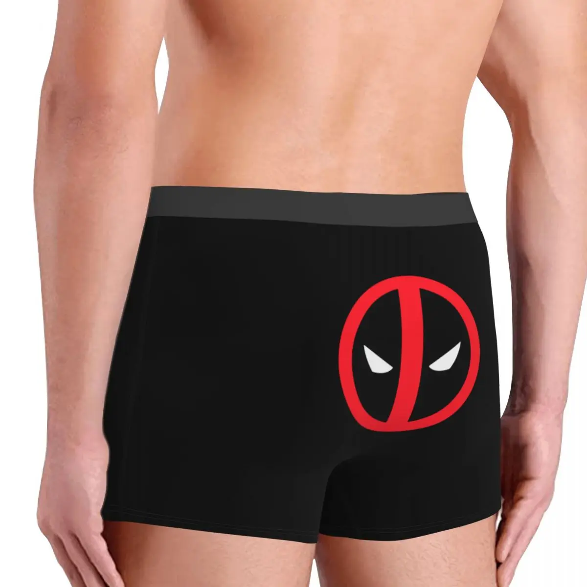 Deadpool Logo Underwear Male Printed Custom Marvel Boxer Shorts Panties Briefs Breathable Underpants