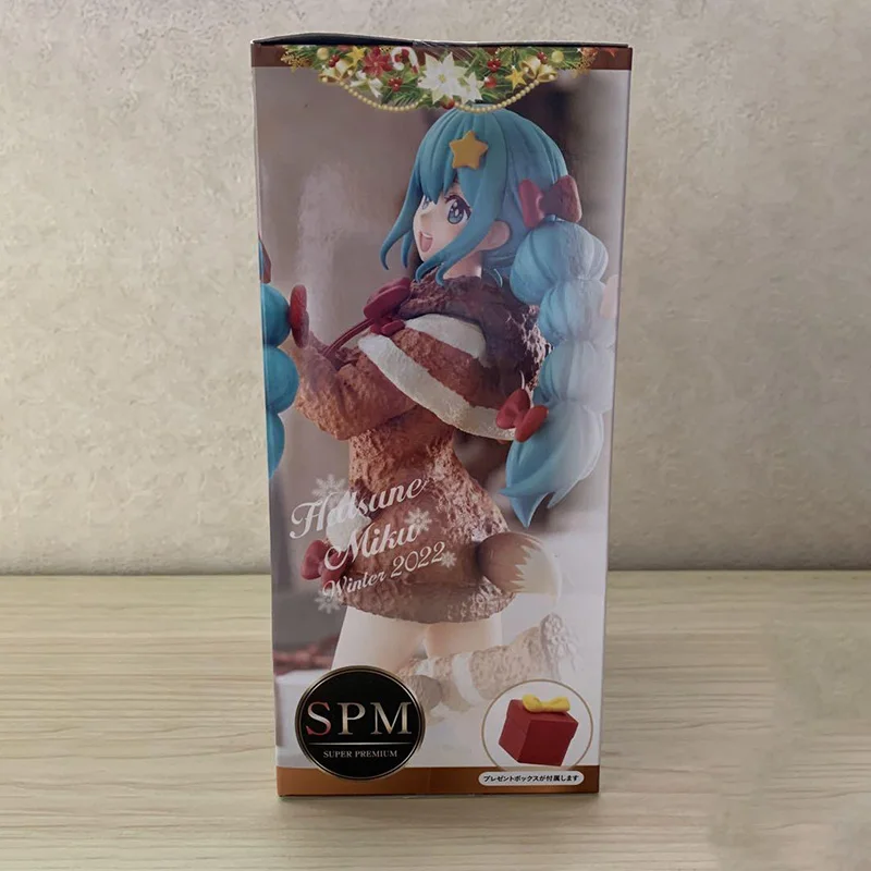 In Stock SEGA SPM Hatsune Miku Series Hatsune Miku Winte 2022 Ver. PVC 21CM Anime Action Figures Model Collection Toy