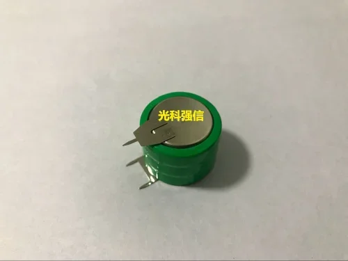 بطارية نيكل هيدروجين أصلية جديدة ni-mh قابلة لإعادة الشحن/زر 250 مللي أمبير 3.6 فولت مع أقدام لحام ثلاثة أقدام