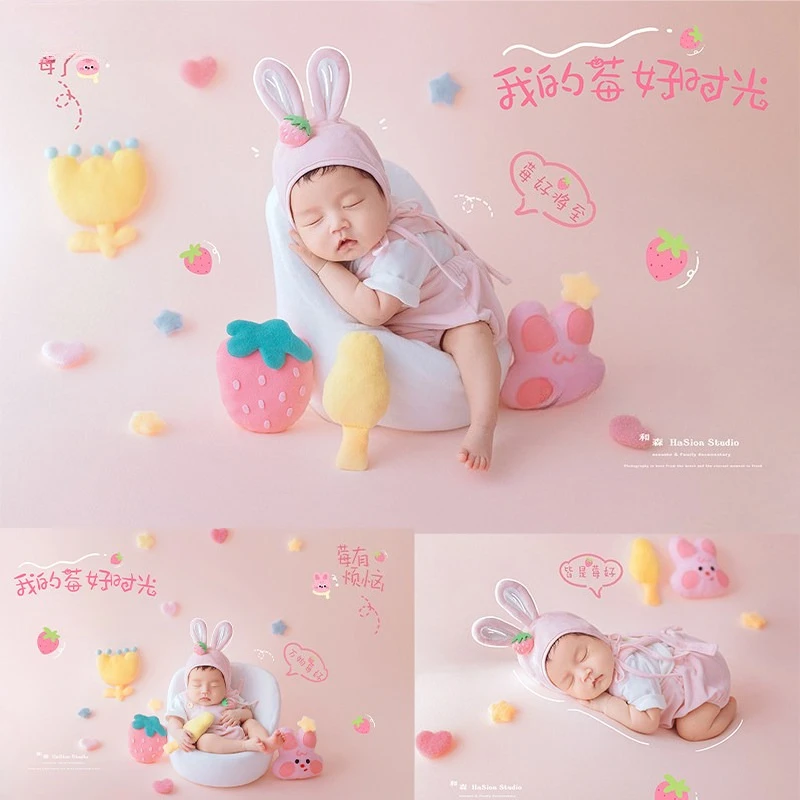 accesorios-para-fotografia-de-recien-nacidos-lindo-traje-rosa-de-conejito-para-nina-con-sombrero-decoraciones-pequenas-para-estudio-de-fotografia-de-bebes