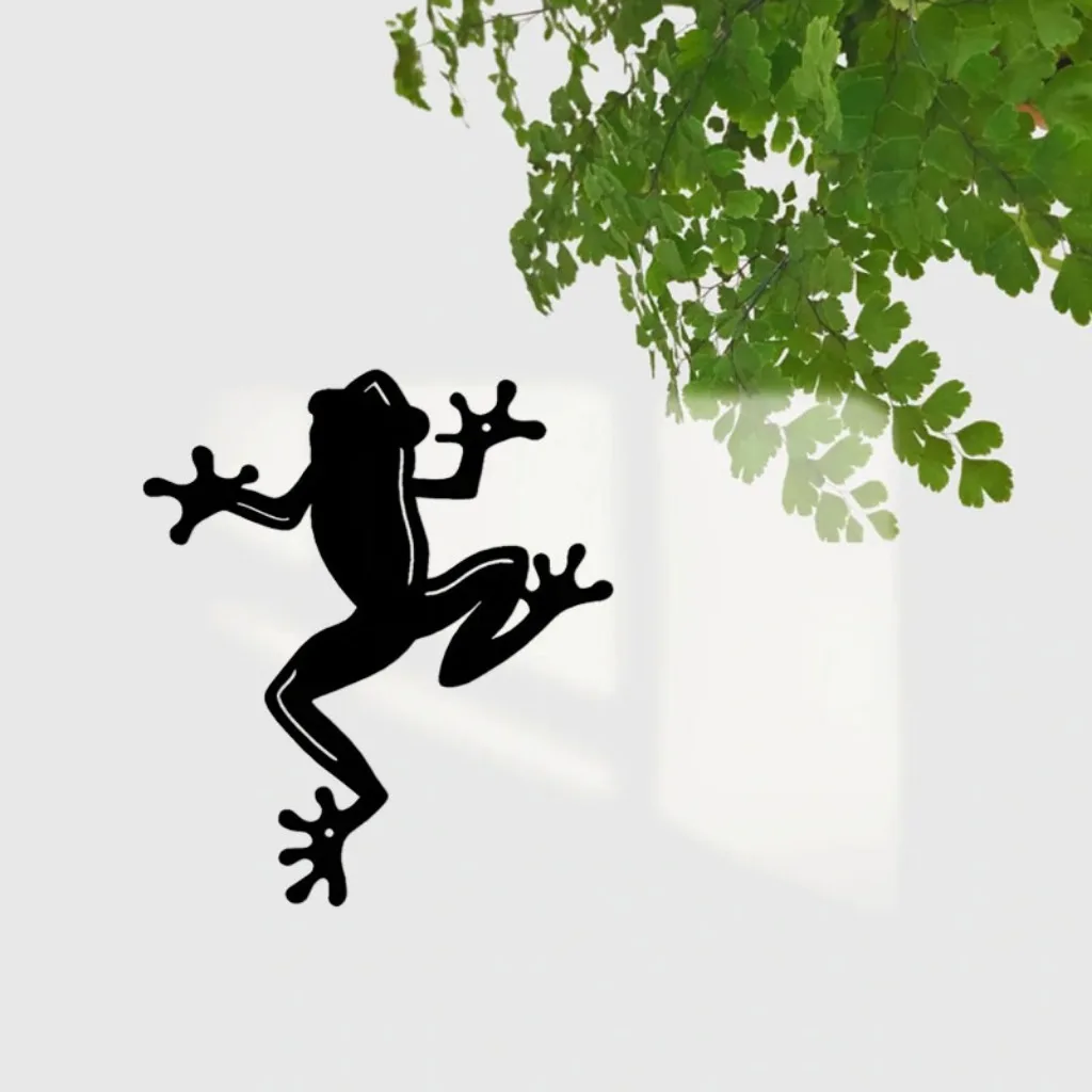 Metall Wand dekoration Frosch Wand skulptur Metall Wand kunst hängen für Wohnzimmer Schlafzimmer Indoor Outdoor Wand dekoration Metall Wandbehang