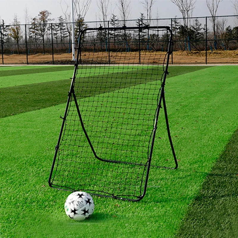 شبكة هدف كرة القدم المحمولة المنخفضة على الوجهين، شبكة تدريب رد الفعل السريع، شبكة كرة القدم عالية الجودة
