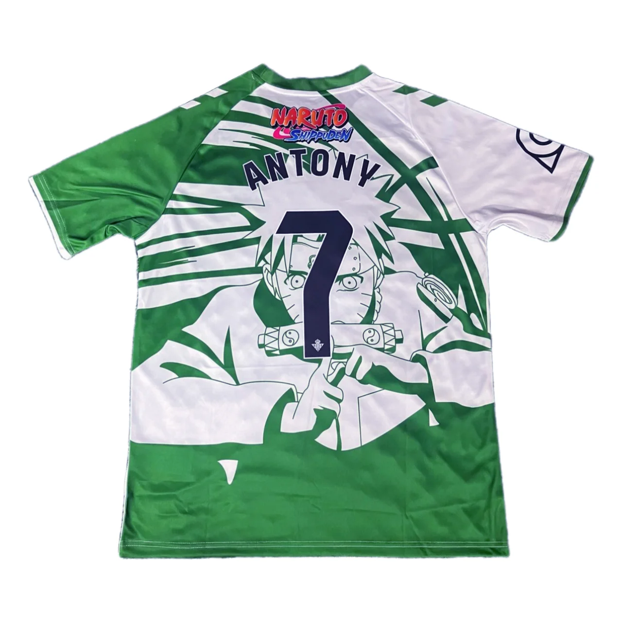 Naruto Uzumaki Special Betis Anime Soccer Jersey Men Women Kids Athleisure T-Shirt Summer Breathable Quick Dry Sportswear Top