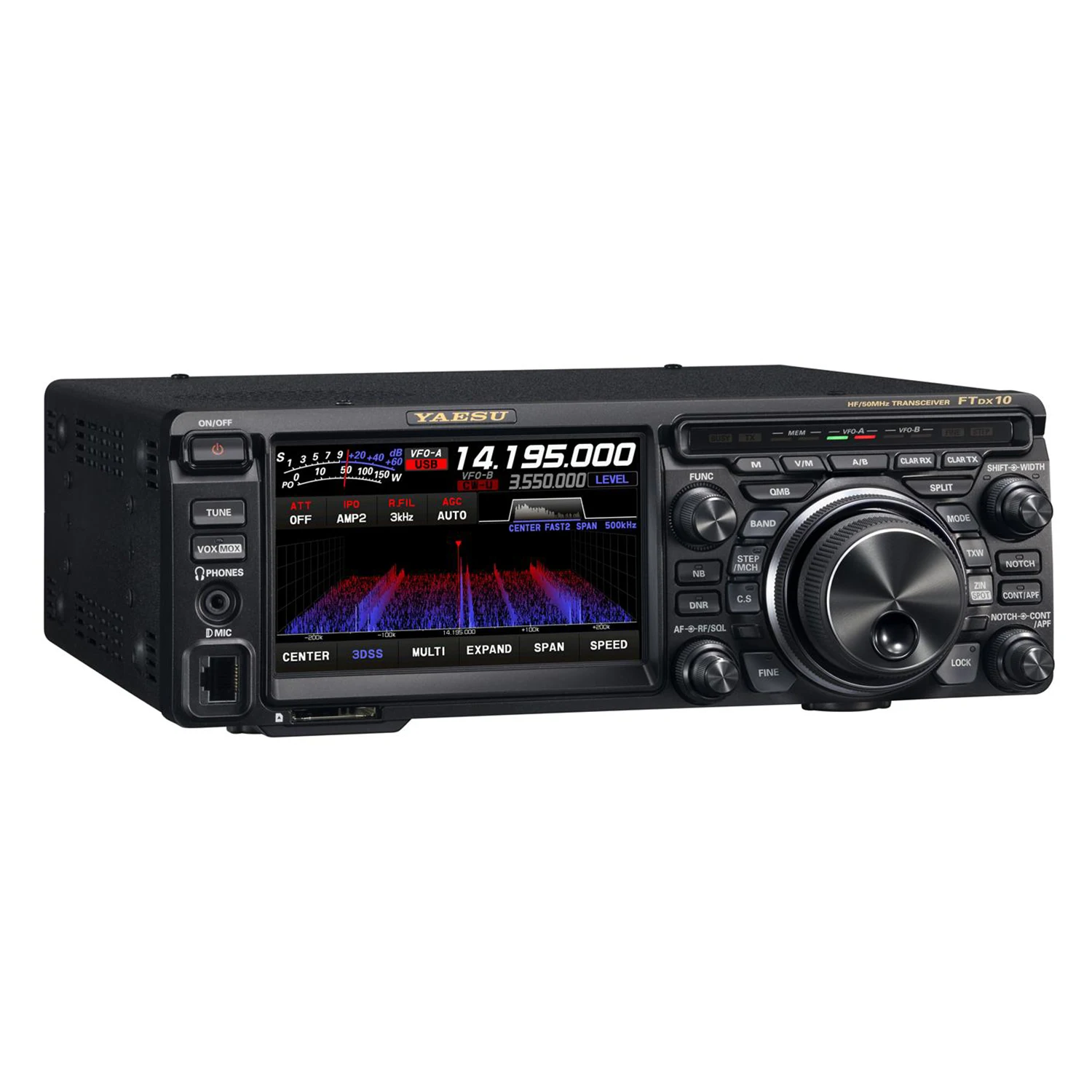 Yaesu FTDX10 DX 10 Compact 50 MHz 100W SDR Ricevitore Ricetrasmettitore HF Walkie Talkie per autoradio montato su veicolo per la comunicazione