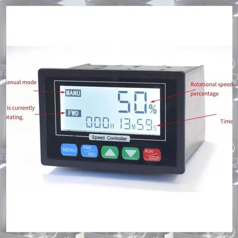 

Лидер продаж-DC10V-55V ШИМ-регулятор скорости двигателя постоянного тока с ЖК-дисплеем и дистанционным регулируемым управлением скоростью для различных двигателей, DC10