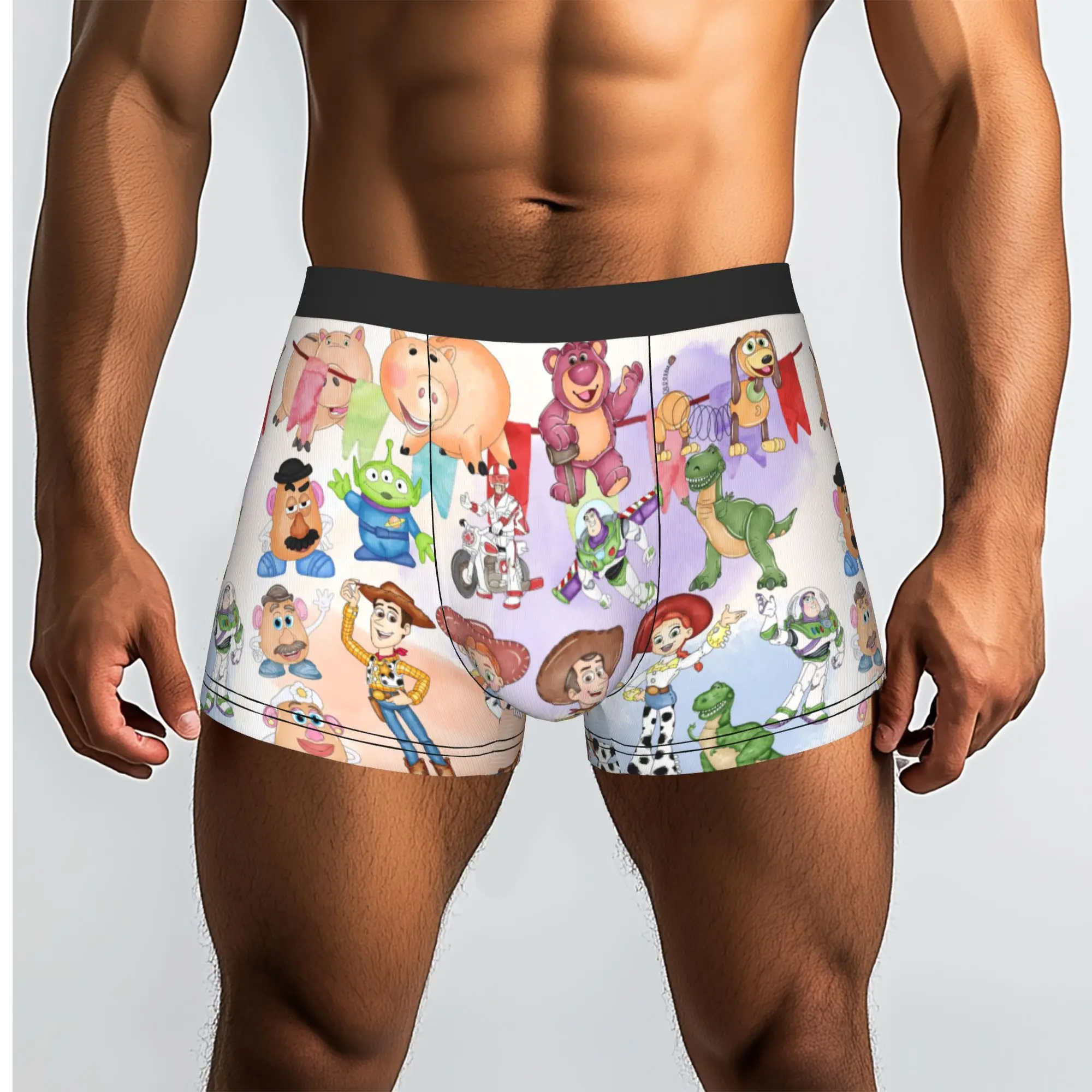 Custom Cool T-Toy Cartoon S-Story Boxers Shorts Panties Male Underpants Stretch  Briefs Underwear