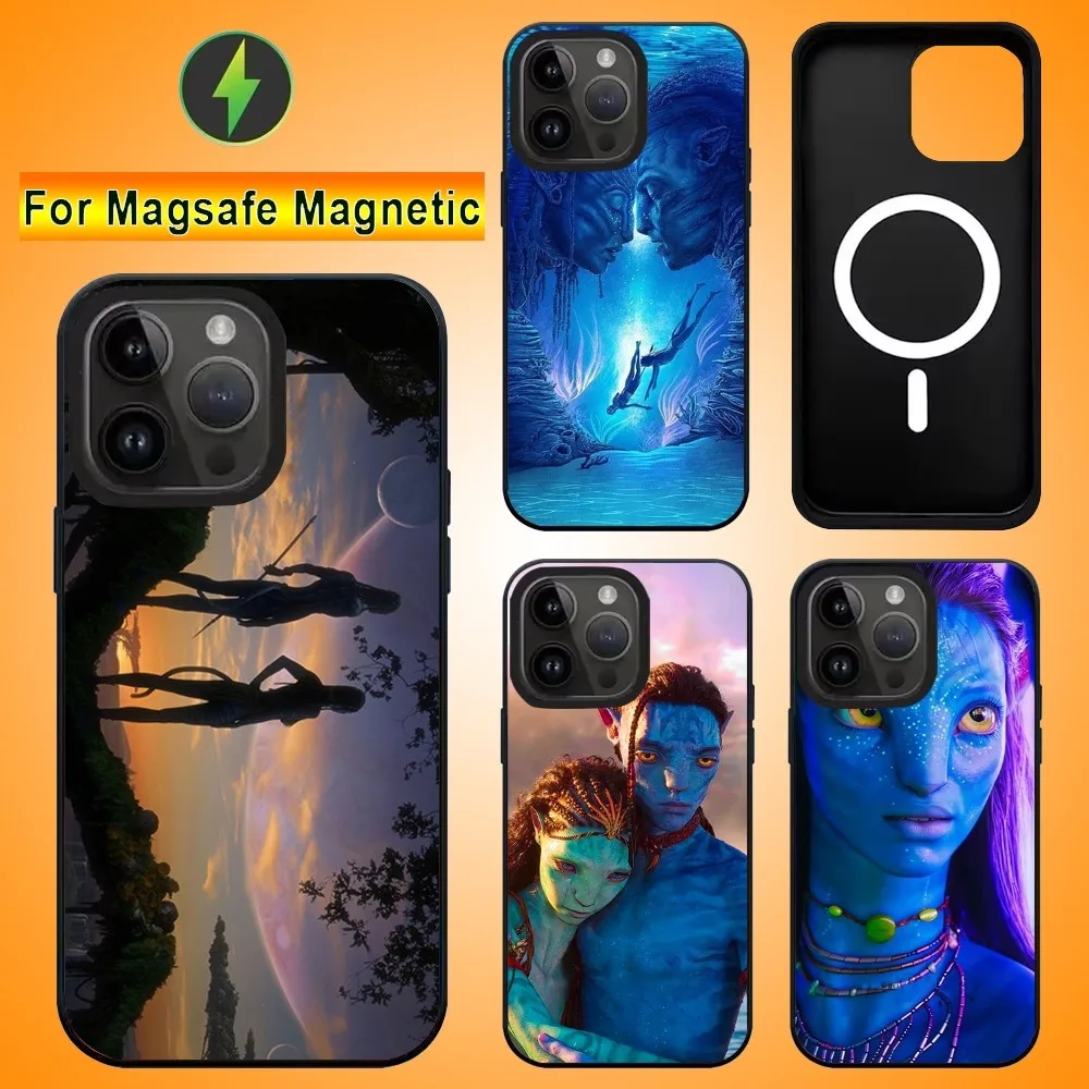 A-Avatar Film Phone Case For IPhone 15 14 13 Pro Max 11 12 Mini Alex Mirror For Magsafe Wireless Charging Cover