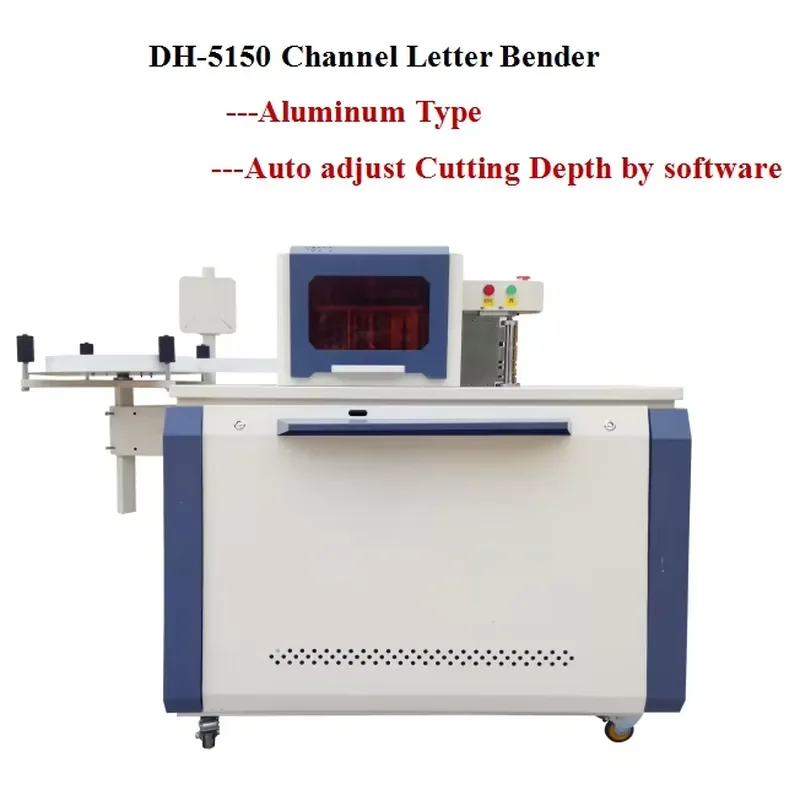 for DH-5150 Aluminum Automatic Adjustment Cutting Depth Software Channel Letter Bending Machine